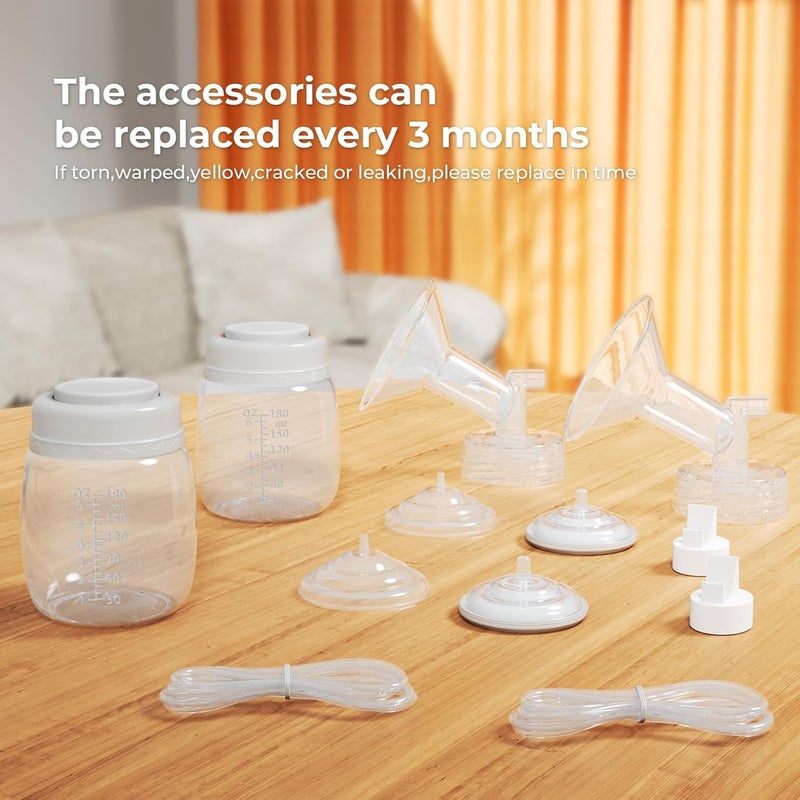 Hranio Breast Pump Parts Compatible with Spectra Replacement Pump Parts 21mm Flange, Spectra Pump Parts S1 S2 Replacements Full Set 2 Set (Full SET-21MM) - Image 5